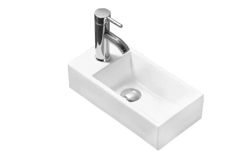 Szynaka Keramické umývadlo NANCY | biely lesk 45x25 cm