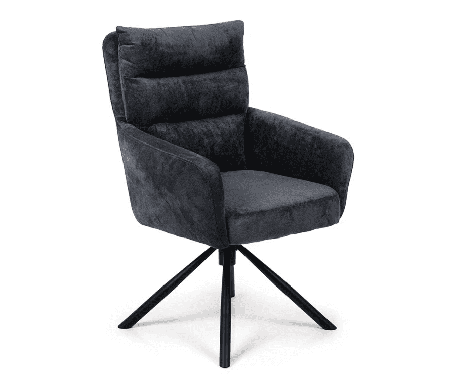 Elvisia Jedálenská stolička ENZO | tmavá sivá