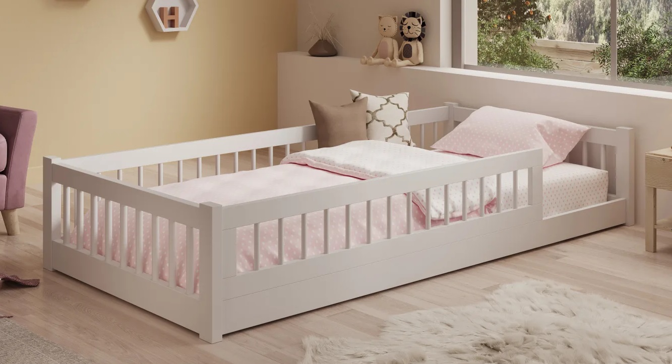 ArtAdrk Detská posteľ DORI | biela 80 x 180 cm