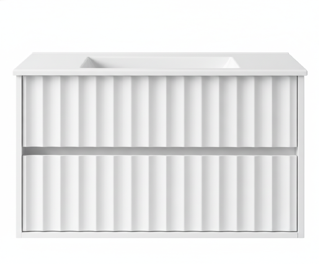 Elvisia Kúpeľňová skrinka s umývadlom NOA White U80 | 80 cm