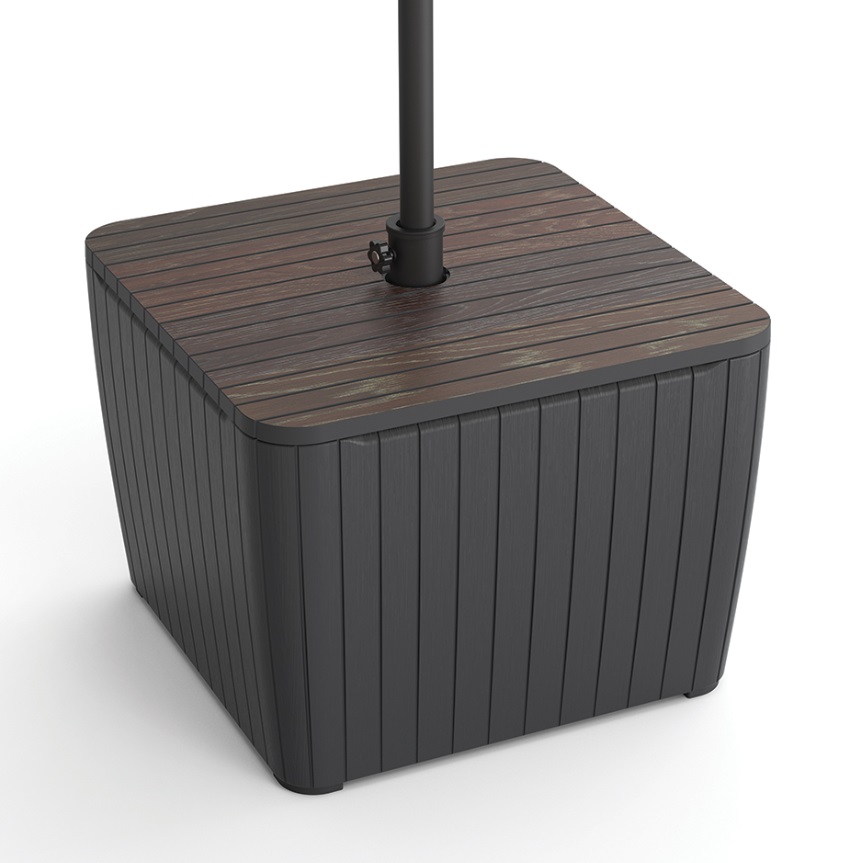 KETER Úložný box ZION DECO | walnut / grafit