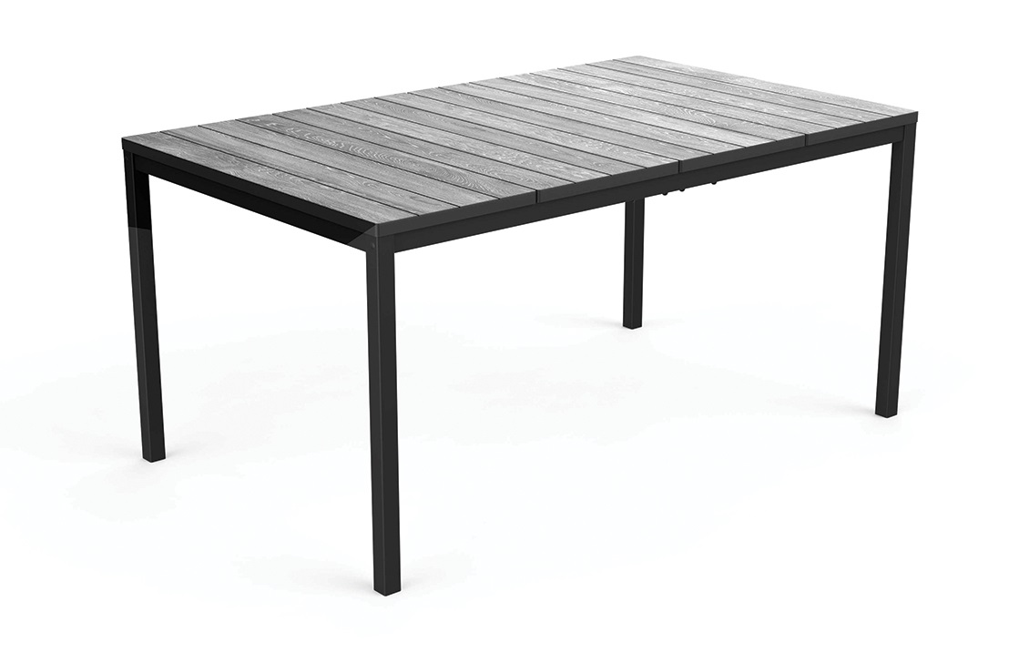 KETER Záhradný stôl DEPORTO | 160cm grey / grafit