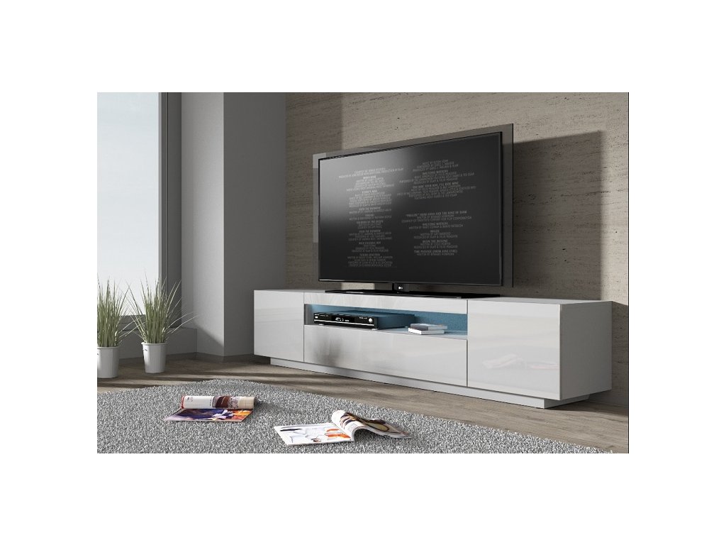 Artcam TV stolík TV 200C Prevedenie: LED 100 cm silicon jednofarebné biele