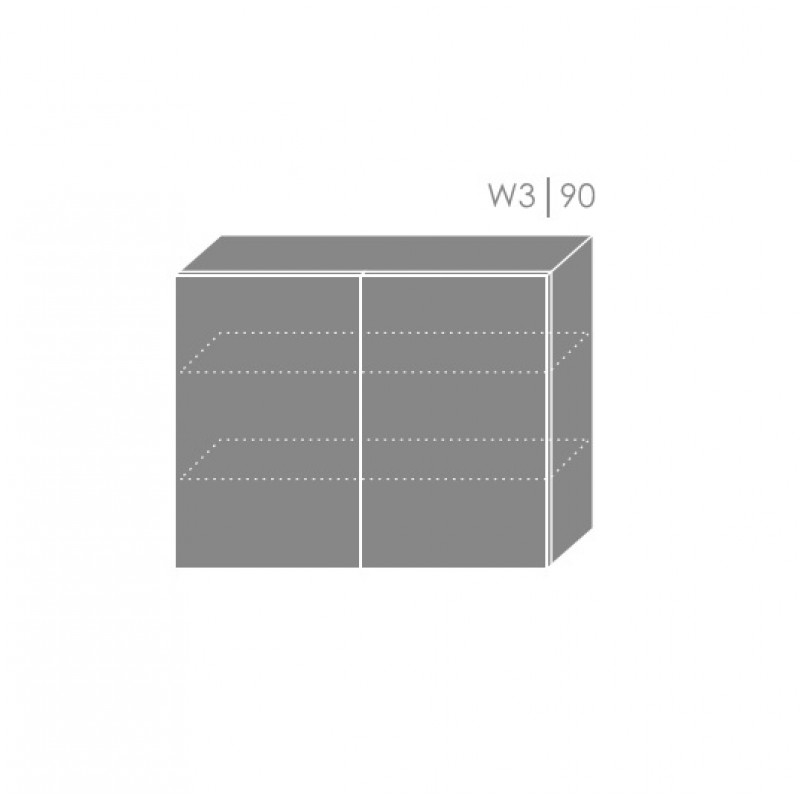 ArtExt Kuchynská linka Florence - mat Kuchyňa: Horná skrinka W3/90 / (ŠxVxH) 90 x 72 x 32,5 cm