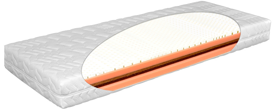 Matratex Matrac Latex Zone Rozmer: 80 x 200 cm, Tvrdosť: tvrdosť T3
