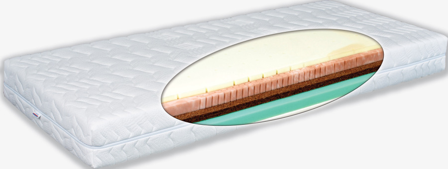 Matratex Matrac Latex Zone Green hard/soft Rozmer: 120 x 200 cm, Tvrdosť: Tvrdosť T3-T4