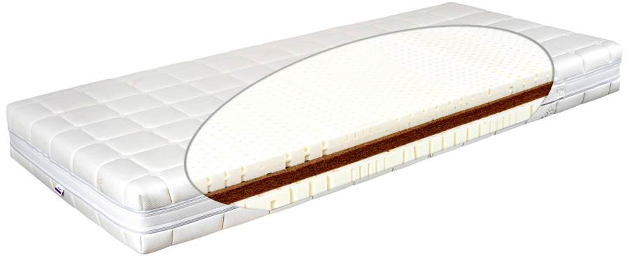 Matratex Matrac Latex comfort physio hard/soft Rozmer: 100 x 200 cm, Tvrdosť: Tvrdosť T3-T4