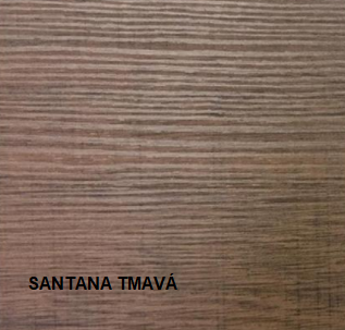 JarStol Vitrína Vegas V-13 Vegas: santana tmavá