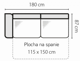 Stagra  Rohová sedacia súprava Amigo na vyskladanie Amigo: 3FBL s plochou na spanie