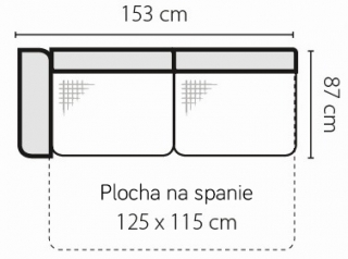 Stagra  Rohová sedacia súprava Amigo na vyskladanie Amigo: 2FBL s plochou na spanie