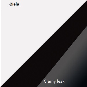 WIP Konferenčný stolík King 08 Farba: Biela / čierny lesk