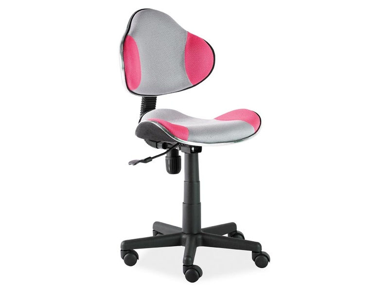 E-shop Signal Detská stolička Q-G2 | ružovo-sivá