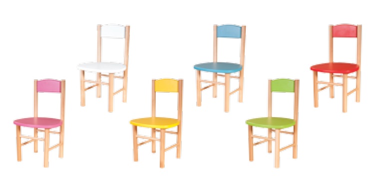 E-shop Drewmax Detská stolička AD251 Farba: Žltá