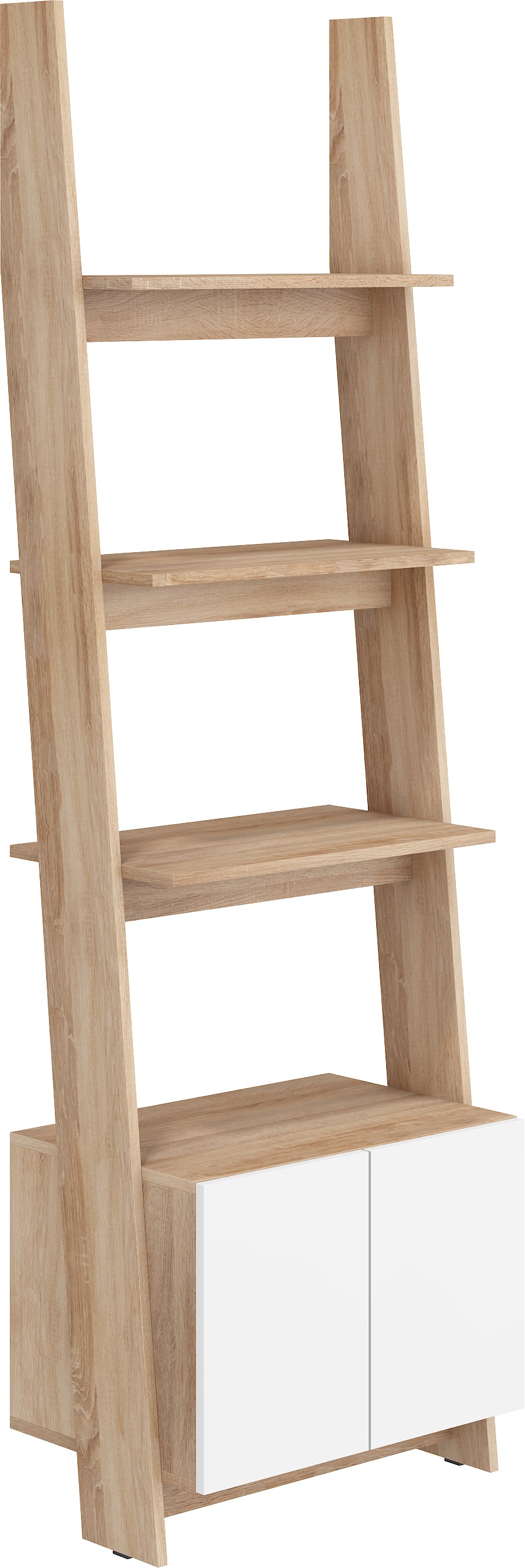 WIP Regál 60-1D Rack 04 Farba: Dub sonoma svetlá / biely lesk