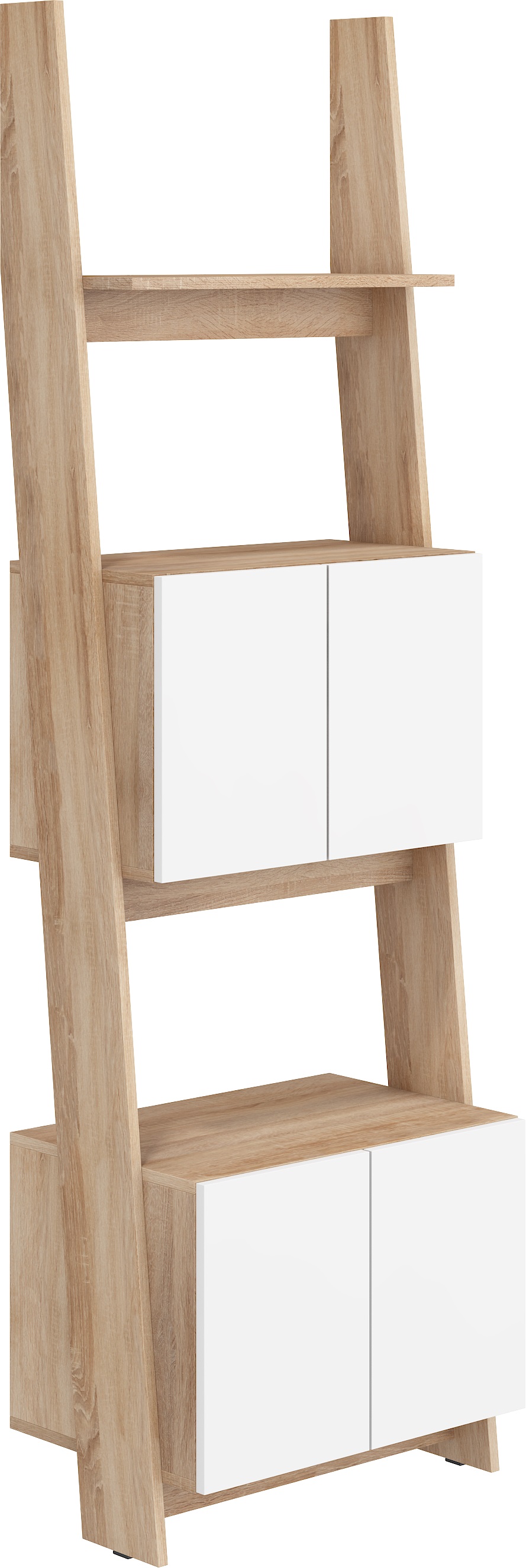 WIP Regál 60-2D Rack 05 Farba: Dub sonoma svetlá / biely lesk