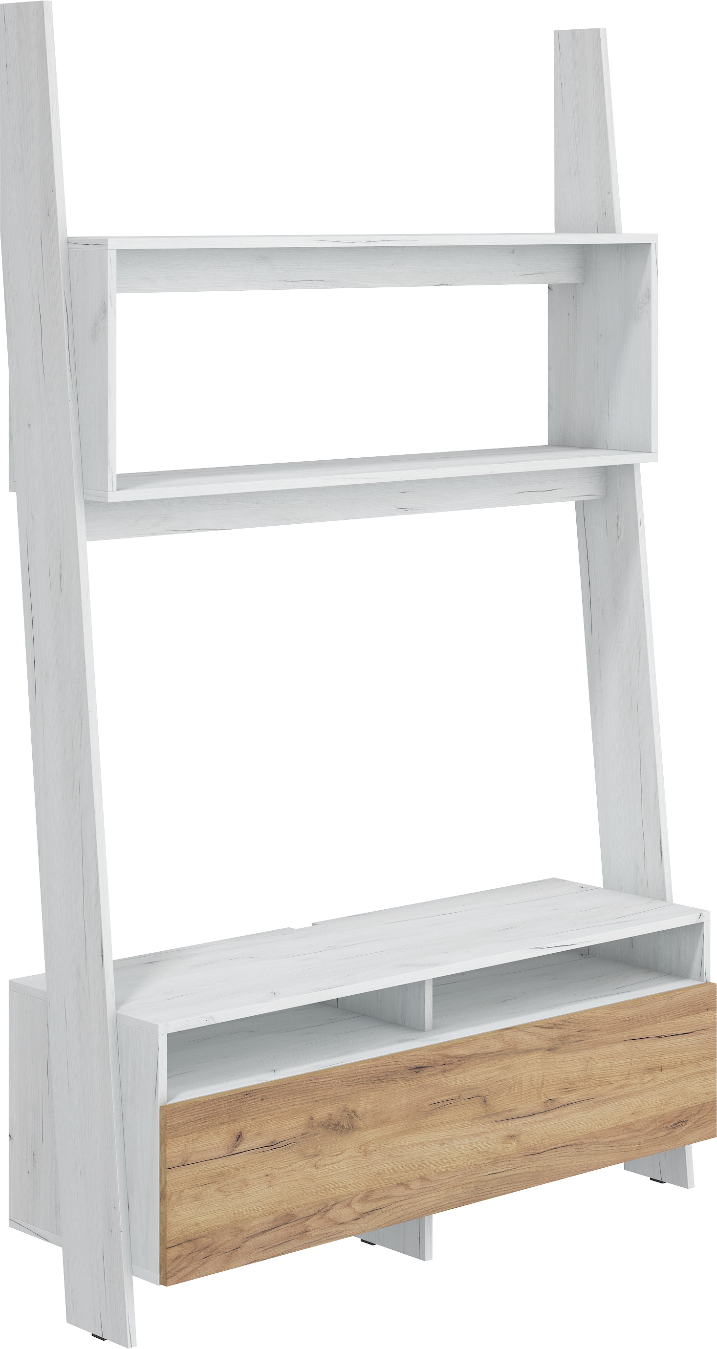 WIP TV stolík Rack 09 Farba: Craft biely / craft zlatý