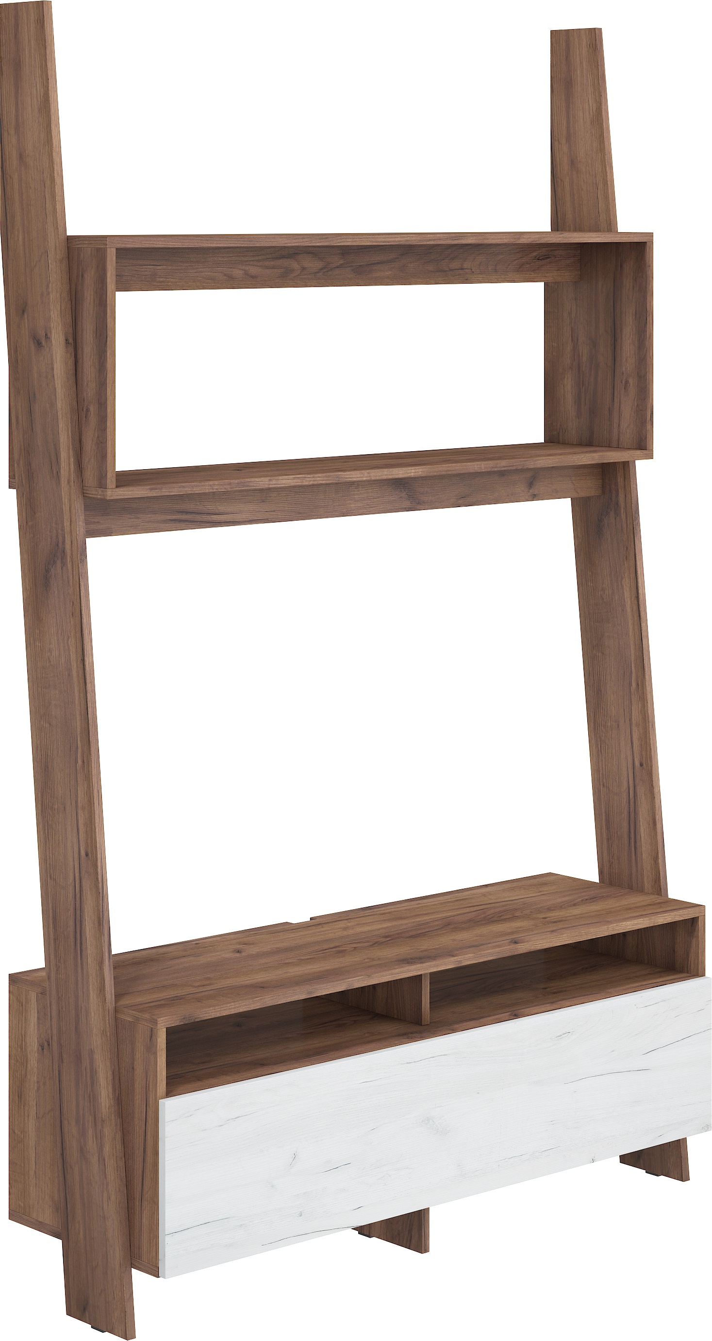 WIP TV stolík Rack 09 Farba: Craft tobaco / craft biely