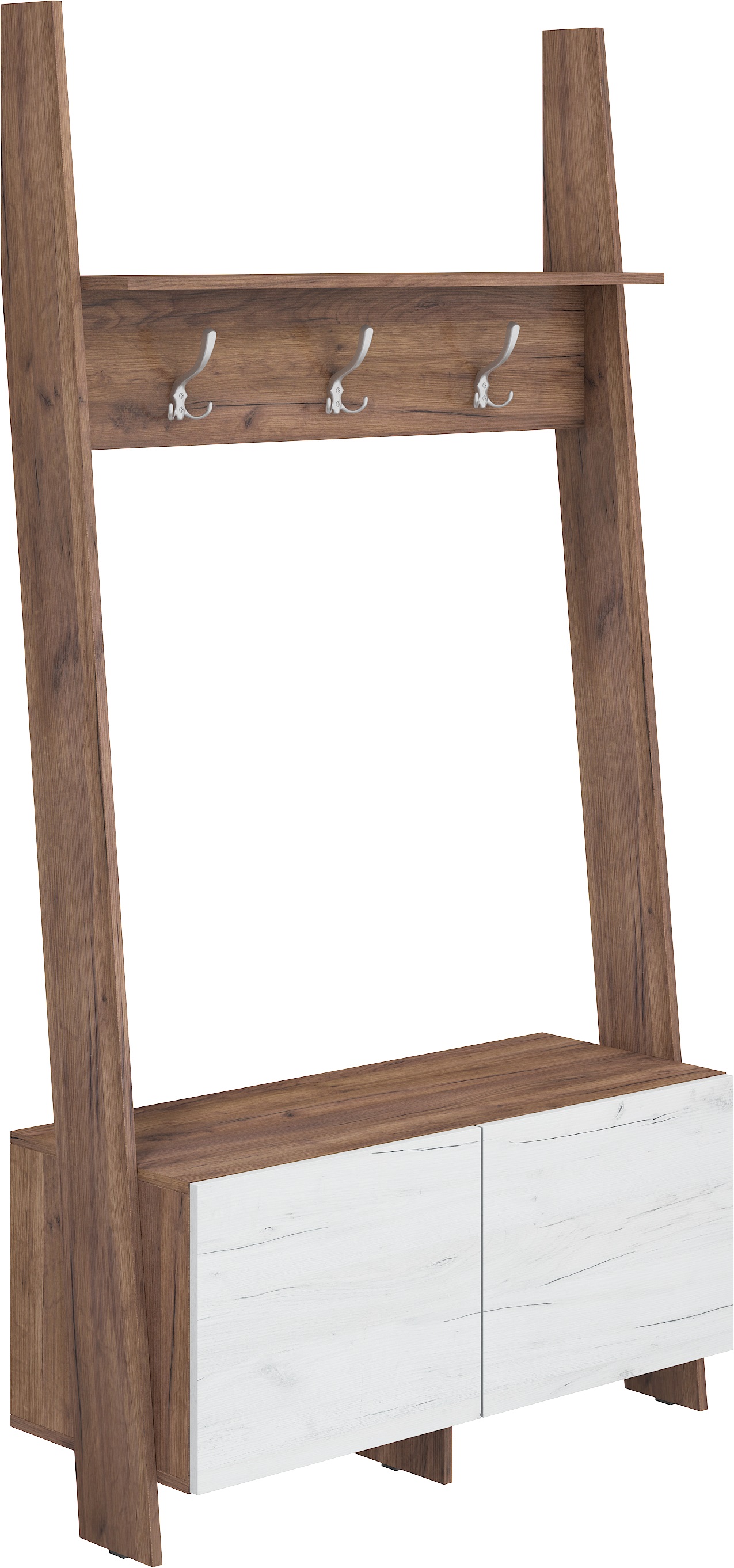 WIP Vešiaková stena Rack 10 Farba: Craft tobaco / craft biely