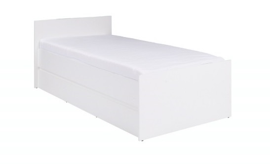 ArtMadex Jednolôžková posteľ COSMO C08 | 80 x 200 cm Farba: Biela