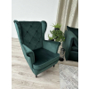 Štýlové kreslo LADY VELVET, v dizajne zelená