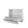 Biela sklápacia posteľ BED CONCEPT BC-04 | 140 x 200 cm otvorená