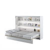 Biela rozložená sklápacia posteľ BED CONCEPT BC-04 | 140 x 200 cm