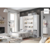 Sklápacia posteľ v priestore BED CONCEPT BC-06p | biely lesk 90 x 200 cm
