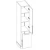 Dolna skrinka 2D14K 40 kargo nakres
