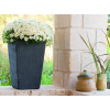 17192300 rattan style planter small 3523 rgb