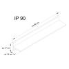 NOXI Polica IP 90 rozmery