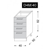 Kuchynská spodná skrinka D4A 40 rozmery