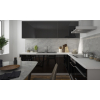 kuchyňa Essen čierny lesk korpus grey