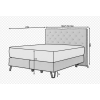 stylova manzelska boxspring postel cortina rozmery
