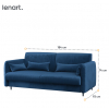 Modrá pohovka Lenart Bed Concept BC-19 rozmery