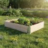 Vyvýšený drevený záhon | 120x80cm