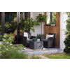 Záhradný set CLARA balcony storage table grafit zahradne sedenie