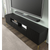 wave tv stolik 200 2d 2s cierny zlate nohy mat