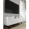 diuna tv stolik 145 2d1k biely lesk cierne nohy detail