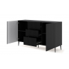 ravenna b komoda 2d3s 150 v čiernom prevedí s čiernými nohami