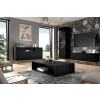 ravenna b obývacia stena v čiernom prevedí so zlatými nohami mini obrázok