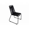 dizajnová stohovateľná stolička ENIGMA s ručne pleteným lanom