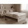 biela drevena postel pola biela 140x200cm
