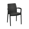 plastová záhradná stolička BALLY grafit