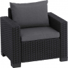 záhradné ratanové kreslo FLORIDA grafit