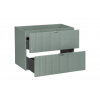 Skrinka pod umývadlo LINE Reed Green 82-80-2S | 80 cm