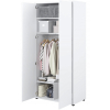 Šatníková skriňa s úložným priestorom Lenart BED CONCEPT BC-20 biela