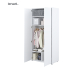 Otvorená šatníková skriňa Lenart BC-20 biela