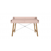 ružový písací stolík LOTTA, v dokonalom vzhľade