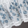 Záclona POLA P | modré kvety 150 x 30 cm