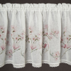 Krátka záclona AMELIA P | biela/ružová 150 x 60 cm